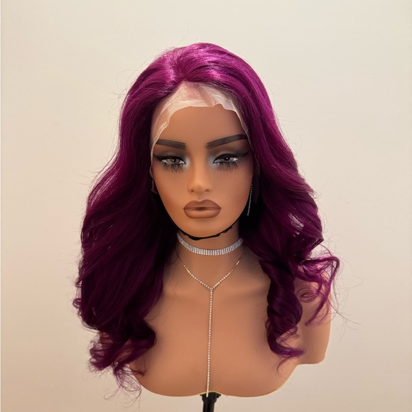 Vibrant Purple Lace Front Wig